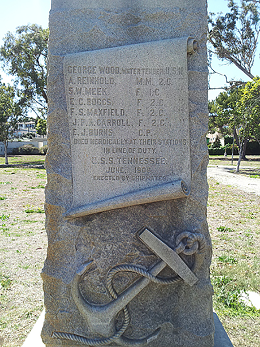 USS Tennessee Monument June 1908 Harbor View Cemetery