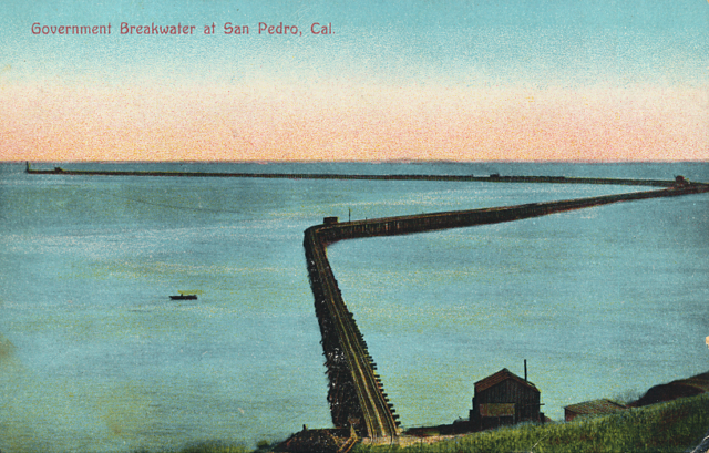 Government Breakwater at San Pedro, Cal.