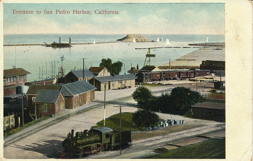 Entrance to San Pedro Harbor, California