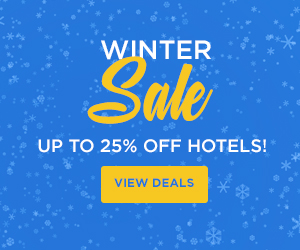 Winter Sale. Save up to 25% off Hotels. View deals.